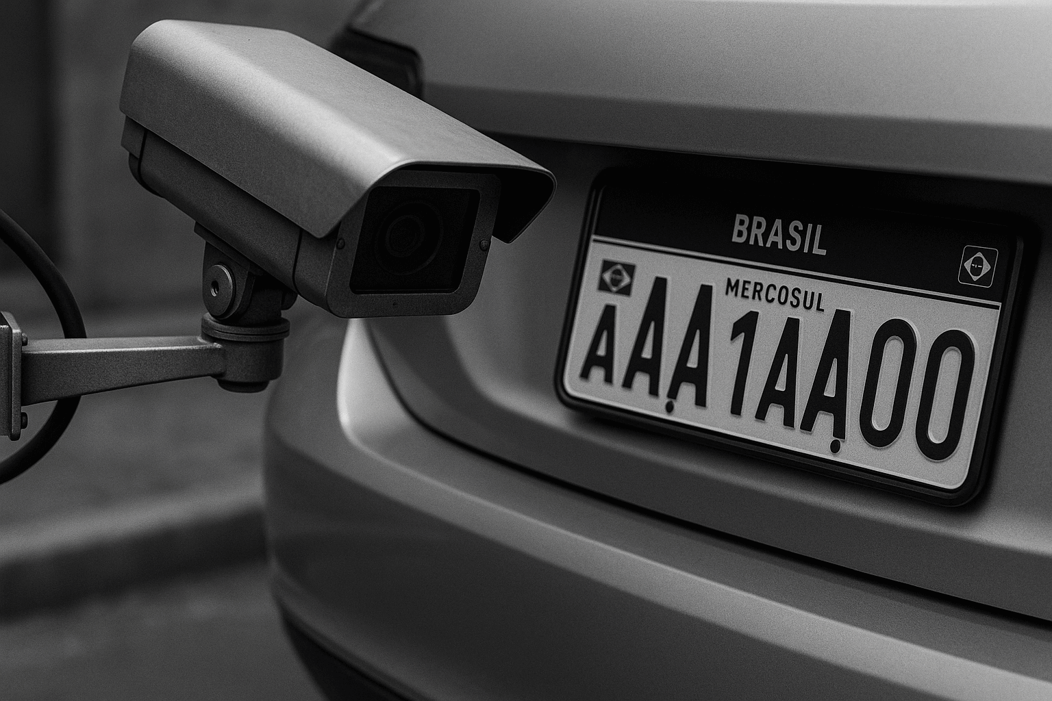 Demonstração da detecção facial e snapshot da placa veicular pelo Chatguard
